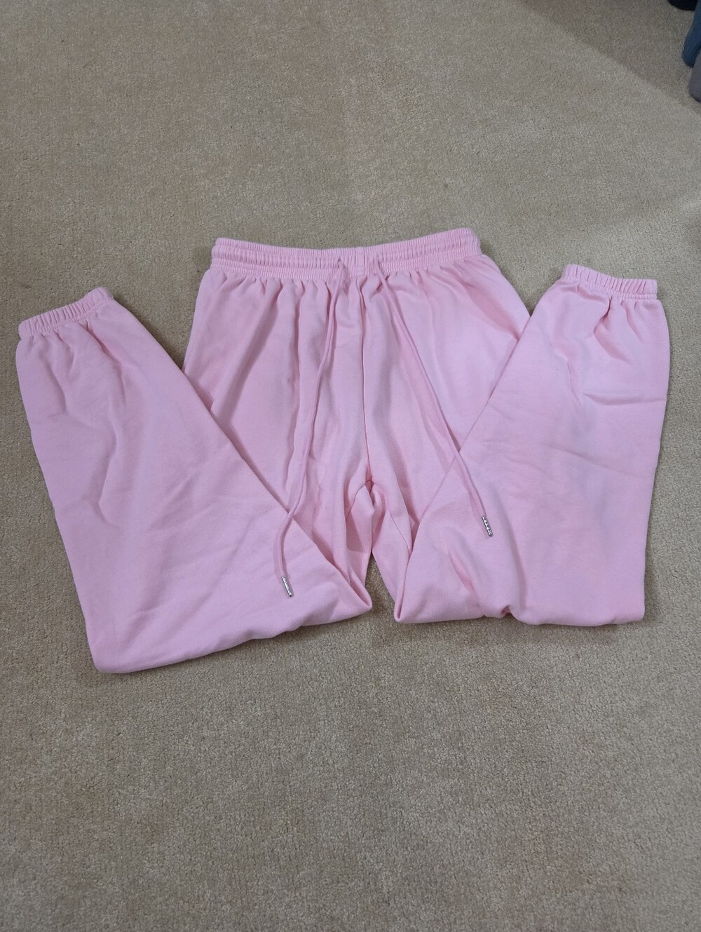 Pink Cuffed Women's Sweatpants